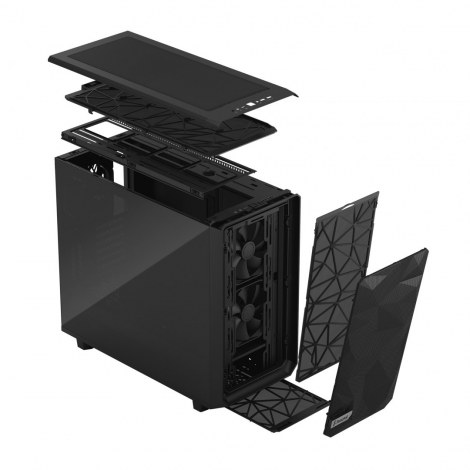 Fractal Design | Meshify 2 Dark Tempered Glass | Black | ATX | Power supply included | ATX - 14